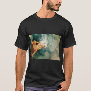 Camiseta Gráfico de humo de tabaco de camello