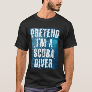 Camiseta Gráfico de humor de Halloween de bandera de buceo