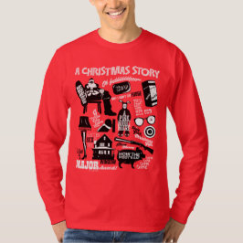 Camiseta Gráfico de iconos de historias de Navidades