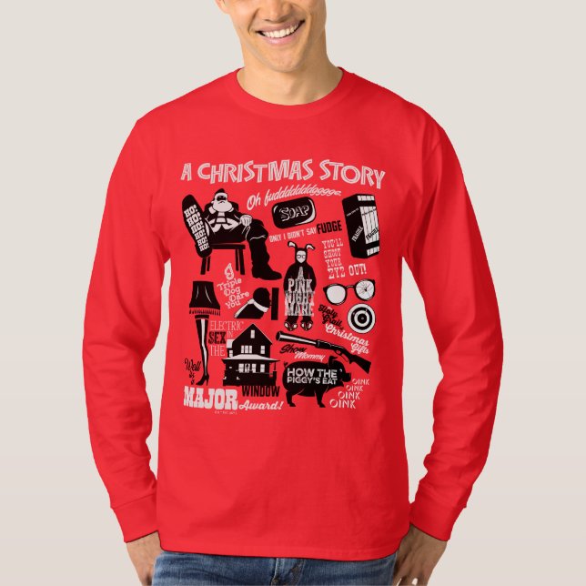 Camiseta Gráfico de iconos de historias de Navidades (Anverso)