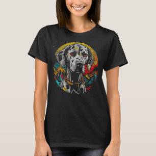 Camiseta Gráfico de Ilustracion colorido dálmata para perro
