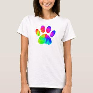 Camiseta Gráfico de impresión de pastas de perro con tinta 