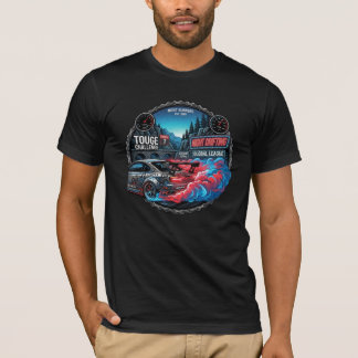 Camiseta Gráfico de insignia JDM del desafío Touge de condu