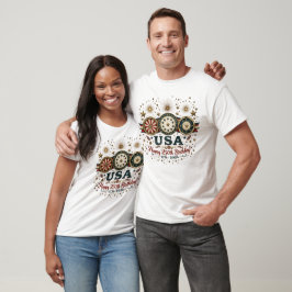 Camiseta Gráfico de insignia patriótica del 250 aniversario