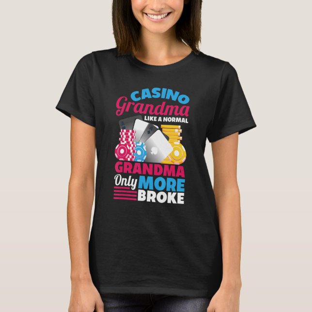 Camiseta Gráfico de juegos de azar de la abuela del Casino (Anverso)