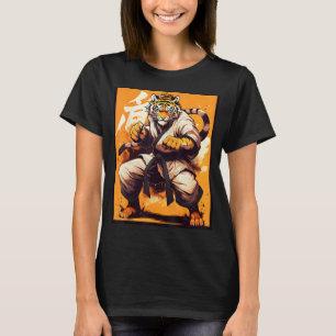 Camiseta Gráfico de Karate King con guerrero del tigre Kara