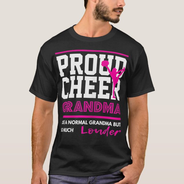 Camiseta Gráfico de la abuelita animadora orgullosa (Anverso)