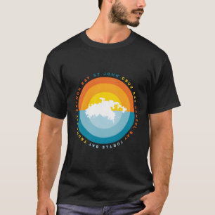 Camiseta Gráfico de la Bahía de Caneel de St John Usvi Cruz