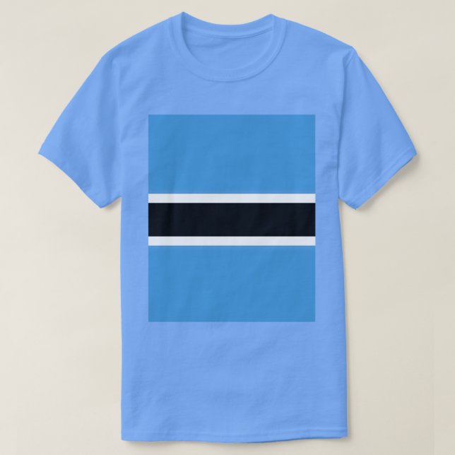 Camiseta Gráfico de la bandera de Botswana (Diseño del anverso)