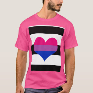 Camiseta Gráfico de la bandera del orgullo biromántico hete