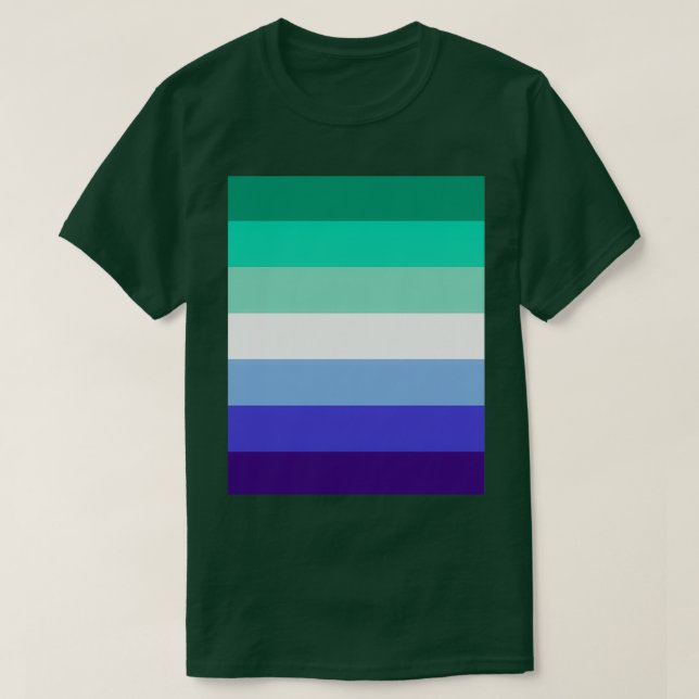 Camiseta Gráfico de la bandera del Orgullo Gay del MLM (Diseño del anverso)