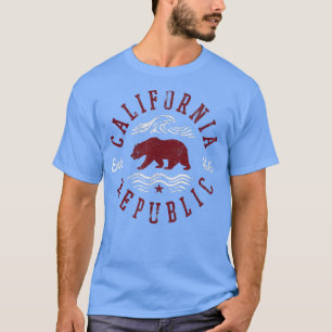 Camiseta Gráfico de la bandera del oso de la república de m