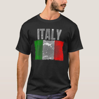 Camiseta Gráfico De La Bandera Italiana De Los Hombres Muje