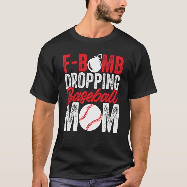 Camiseta Gráfico de la bomba que destruyó a mamá de béisbol (Anverso)