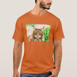 Camiseta Gráfico de la cara del Maine Coon