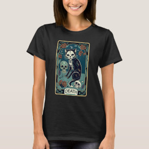 Camiseta Gráfico de la carta del tarot de gato de la muerte