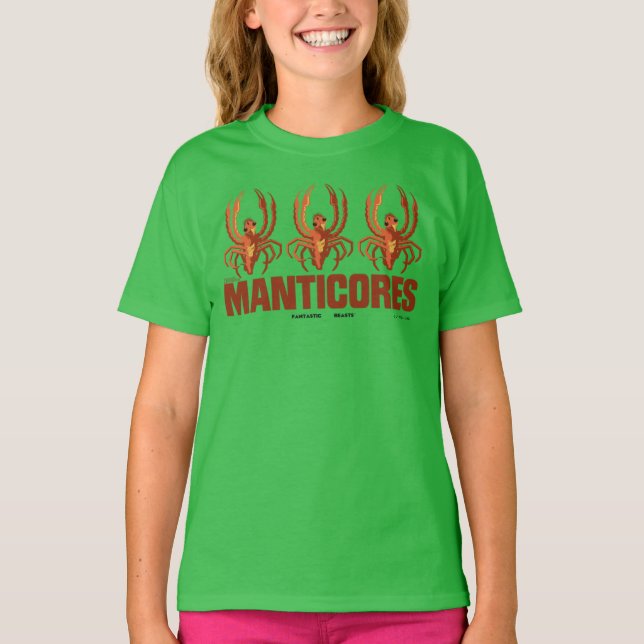 Camiseta Gráfico de la cosecha de manticores de bebés (Anverso)