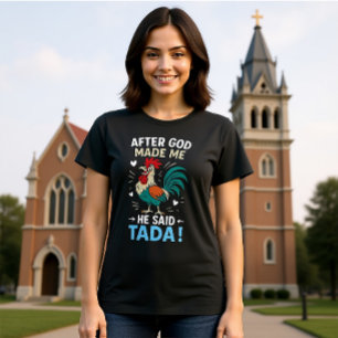 Camiseta Gráfico de la declaración de Cheeky Rooster