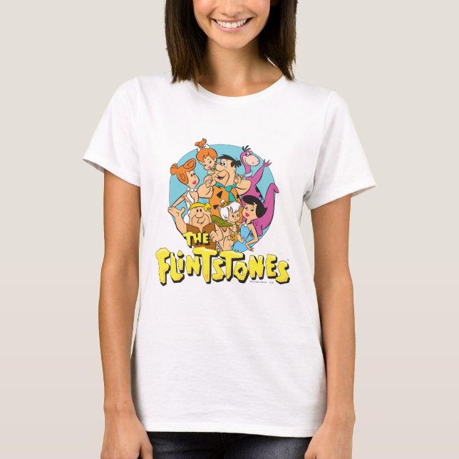 Camiseta Gráfico de la familia Flintstones and Rubbles (Anverso)