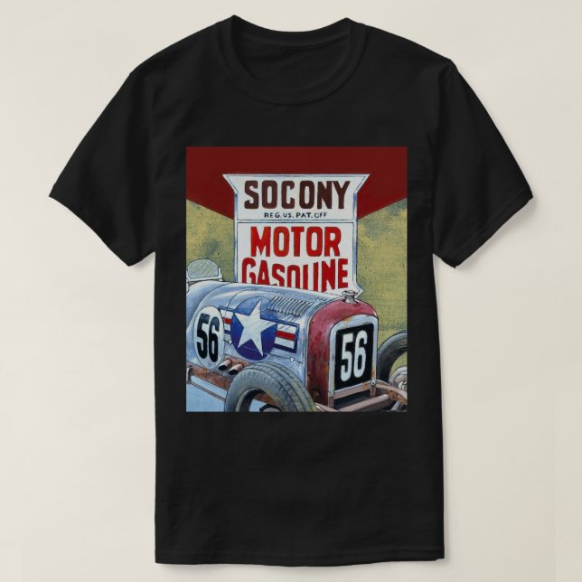 Camiseta Gráfico de la gasolina del motor de soconía (Diseño del anverso)