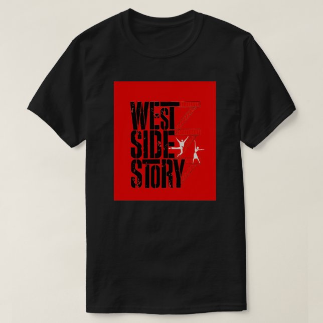 Camiseta Gráfico de la historia del lado oeste de Broadway (Diseño del anverso)