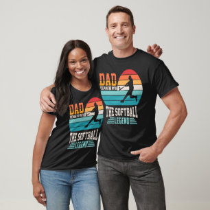 Camiseta Gráfico de la leyenda del softbol de papá
