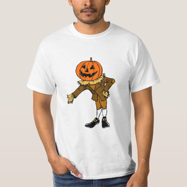 Camiseta Gráfico de la persona de calabaza marrón personali (Anverso)