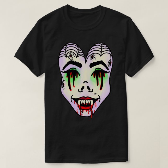 Camiseta Gráfico de la serie CREEP de Vampiro Demon Hallowe (Diseño del anverso)