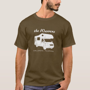 Camiseta Gráfico de la silueta de la clase C Motorhome