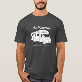 Camiseta Gráfico de la silueta de la clase C Motorhome