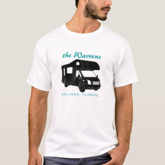 Camiseta Gráfico de la silueta de la clase C Motorhome