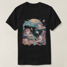 Camiseta Gráfico de la sirena de la fantasía oceánica