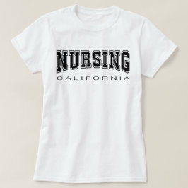 Camiseta gráfico de la universidad negra de enfermería CALI