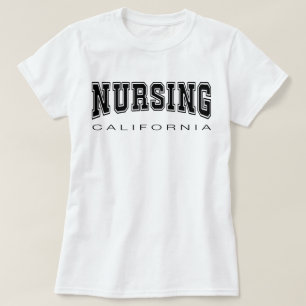 Camiseta gráfico de la universidad negra de enfermería CALI