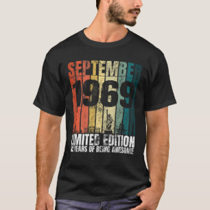 Camiseta Gráfico De La Vieja Septiembre De 1969 De La Jorna