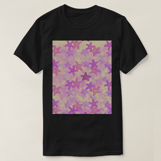 Camiseta Gráfico de las estrellas del mar (Diseño del anverso)