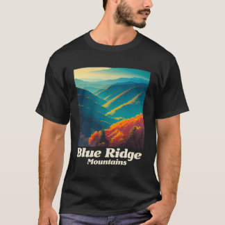 Camiseta Gráfico de las montañas Blue Ridge
