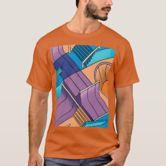 Camiseta Gráfico de malla de piel