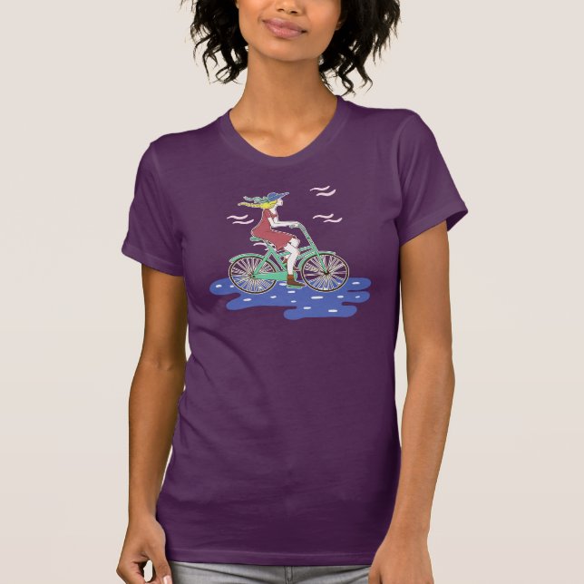 Camiseta Gráfico de mamá ciclista (Anverso)