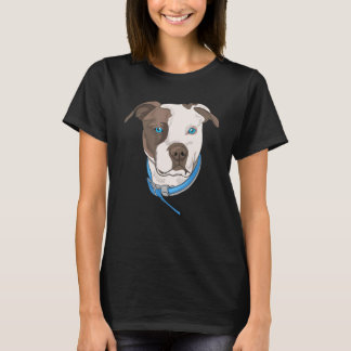 Camiseta Gráfico De Mamá Papá Perro De Pitbull Para Los Pro