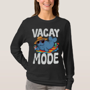 Camiseta Gráfico de Manatee divertida en modo Vacay, coinci