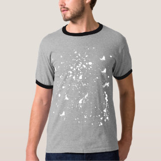 Camiseta Gráfico de mancha de pintura blanca Salpicadura de