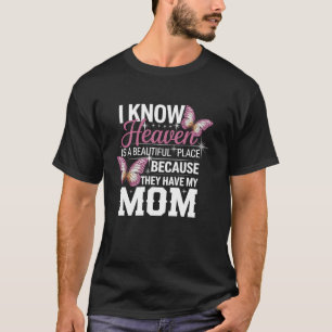 Camiseta Gráfico de mariposa conmemorativa de mamá del ciel