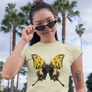 Camiseta Gráfico de mariposa pintada a la acuarela