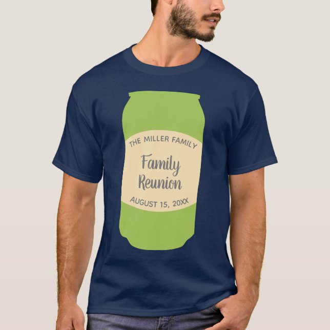 Camiseta Gráfico de mensajes Seltzer o Soda Can Personaliza (Anverso)