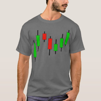 Camiseta Gráfico de mercado de valores de Candlestick