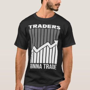 Camiseta gráfico de mercado de valores del mercado de negoc