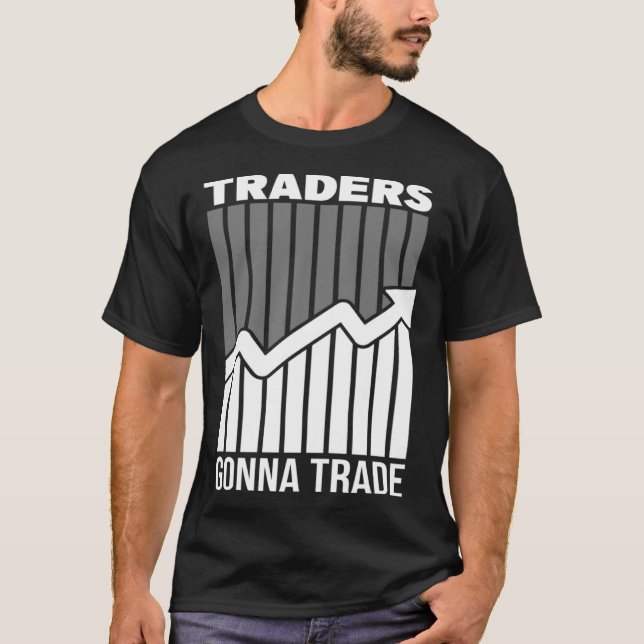 Camiseta gráfico de mercado de valores del mercado de negoc (Anverso)