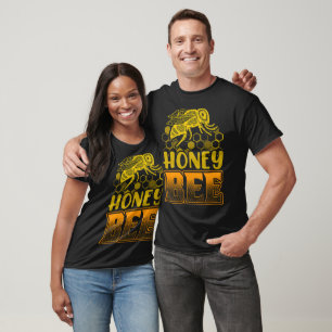 Camiseta Gráfico de miel de abeja