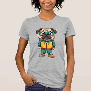 Camiseta Gráfico de moda callejera de dibujos animados de p